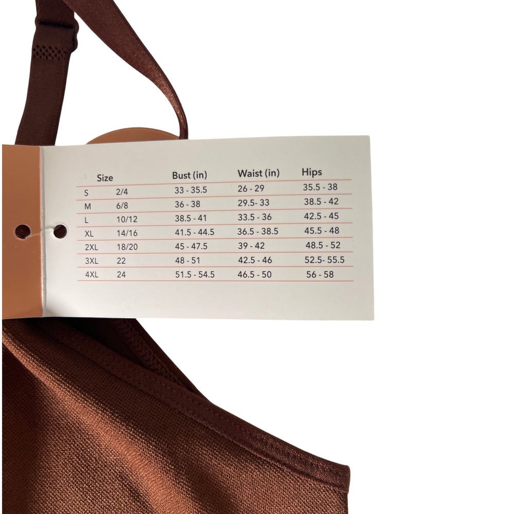 Shapermint Every Day Scoop Neck Cami Brown‎ 2XL Control Comfort Slim Smoothing - Picture 6 of 8